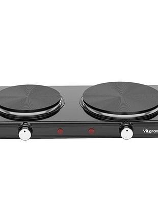 Плита настольная vilgrand vhp182f black 2500вт