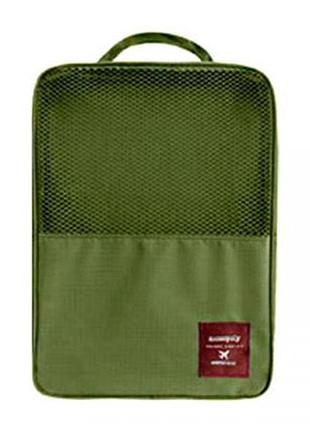 Органайзер для взуття дорожній сумка monopoly travel series. колір: зелений