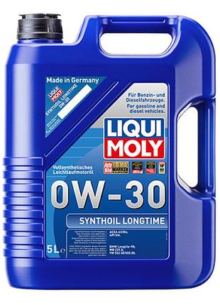 Синтетична моторна олива - synthoil longtime sae 0w-30 5л.