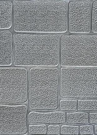 Самоклеящаяся декоративная 3d панель камень серебро 700х700х6мм (153) sw-00000187