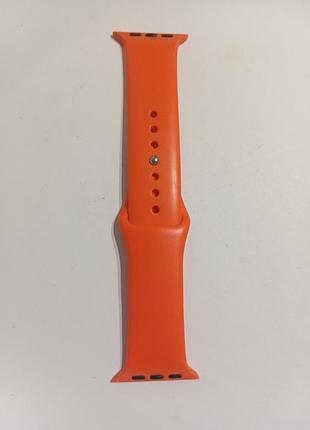 Оранжевый спортивный ремешок (sport band) для apple watch. 42 mm.