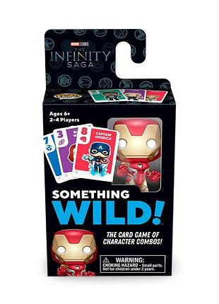 Настільна гра з картками funko something wild серії "війна нескінченності" - залізна людина