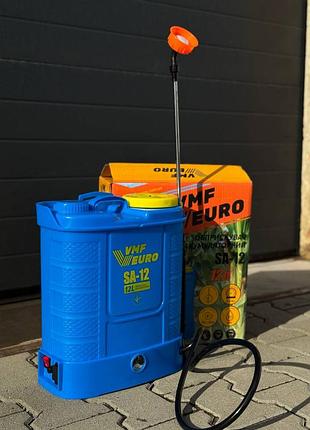 Ранцевий акумуляторний обприскувач vmf euro sa-12 (12 літрів) 12в/8ач