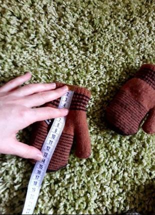 Теплые варежки, рукавички3 фото