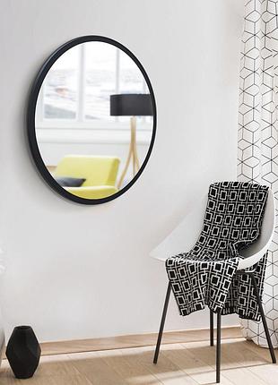 Зеркало круглое 60 см венге черный, 600