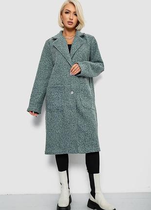 Пальто жіноче без підкладки колір оливковий