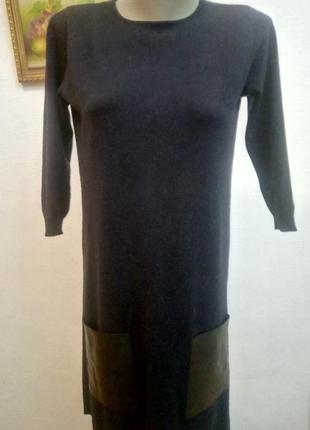 Платье  трикотажное с карманами  38-42 вискоза