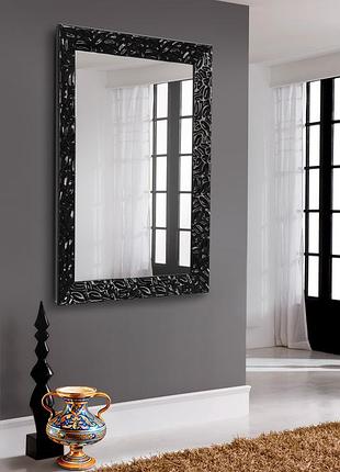 Зеркало в черной раме глянец