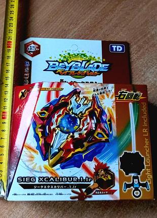 Оригинальный beyblade burst b-92 starter sieg xcalibur.1.jr takara tomy
