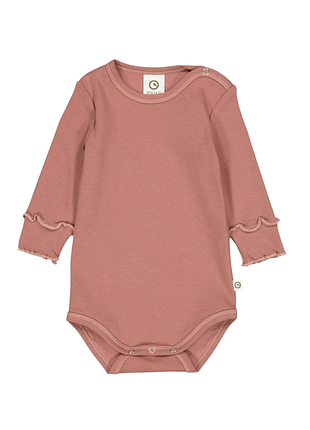 Детский боди для девочки green cotton кофейный (25111216)