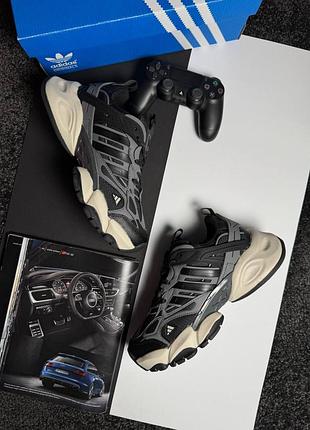 ❄️зимние мужские кроссовки adidas xlg runner deluxe 1948x grey black beige