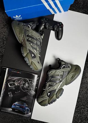 ❄️зимові чоловічі кросівки adidas xlg runner deluxe gtx khaki grey