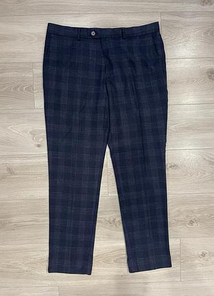 Чоловічі брюки штани the spitalfields clothing co сині вовняні