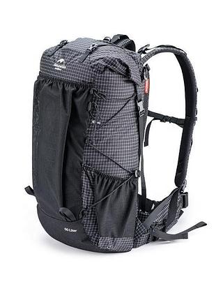 Рюкзак туристичний naturehike rock nh19bp095, 60+5 л, графіт в клітинку