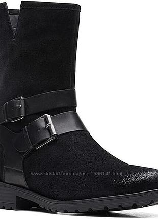 Р.40 сlarks жіночі шкіряні напівчоботи оригінал