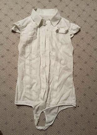 Боді біла сорочка блуза блузка бежева zara bershka h&m mango