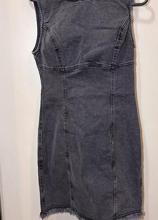 Чорний джинсовий сарафан від h&m без рукавів