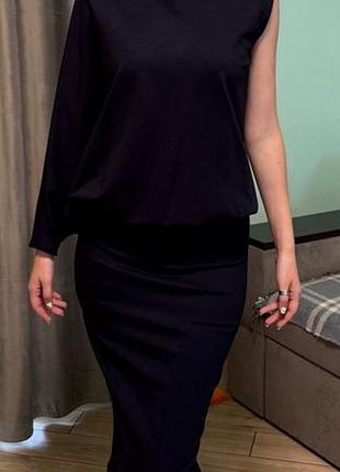 Эксклюзивное женское коктельное платье синего цвета