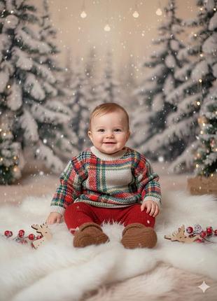 Очень теплая кофта на 4-6 месяцев 68 см