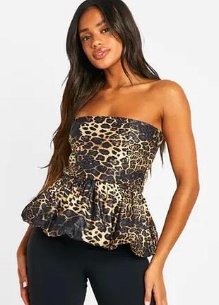Топ-бандо принт леопард