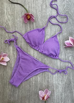 Купальник бузковий жатка