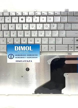 Оригинальная клавиатура для ноутбука asus n55, n55s, x5qs, x5qsf, n55sf, n55sl silver, ru