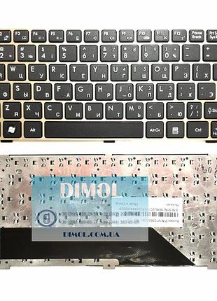 Оригинальная клавиатура для ноутбука msi u90, u100, u110, u115, u120, u123, rus, black