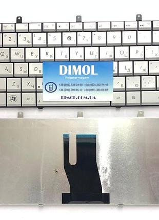 Оригинальная клавиатура для ноутбука asus n45s, n45sl, n45vm, rus, silver