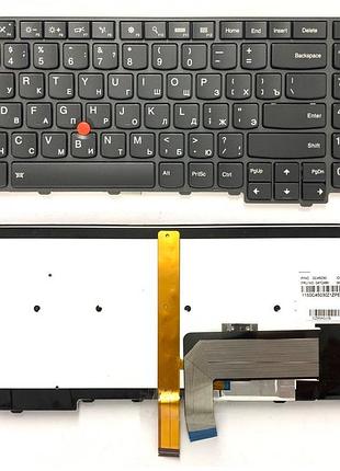 Оригінальна клавіатура для lenovo thinkpad t540, w540. w550, e531, e540, t550, l540, l560, t560 rus, black, backlit