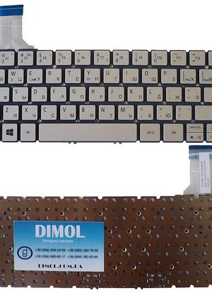 Оригинальная клавиатура для ноутбука acer aspire p3-171, p3-131 rus, silver