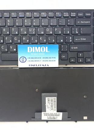 Оригинальная клавиатура для ноутбука sony vaio vpc-eb series, black, ru