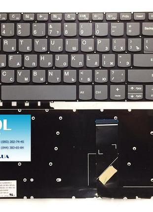 Оригінальна клавіатура для ноутбука lenovo ideapad 520-15, 320-15, 320-17, 330-15, 720-15ikb series, rus, gray