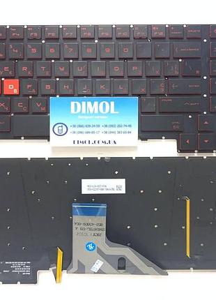 Оригінальна клавіатура для ноутбука hp omen 15-ce series, black, підсвітка