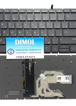 Оригінальна клавіатура для ноутбука hp probook 450 g6, 455 g6, 470 g6 series, black, підсвічування