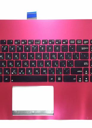 Оригинальная клавиатура для ноутбука asus x501 series, передняя панель, rus, pink