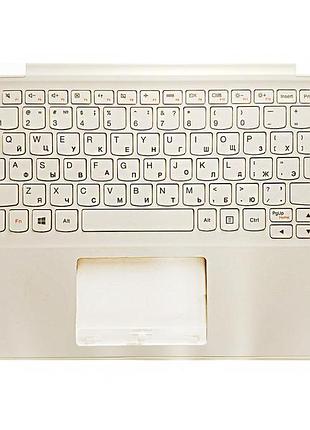 Оригінальна клавіатура для lenovo yoga 300-11ibr, 300-11iby series, white, ru, передня панель