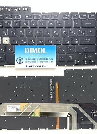 Оригінальна клавіатура для asus tuf a15 fa506, tuf a17 fa706, tuf f15 fx506, f17 fx706, f17 fa706 series, ru, чорний, rgb