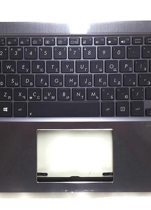 Оригинальная клавиатура для ноутбука asus zenbook ux302, ux302l, ux302la, ux302lg ru, dark blue, подсветка
