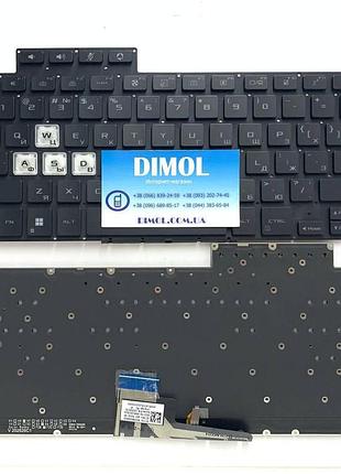 Оригинальная клавиатура для ноутбука asus tuf air fx516p, fx516, fx516pr, fx516pm, fa516 series, черный, rus