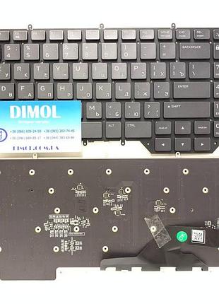 Оригінальна клавіатура для dell alienware m17 r2 black, ru, підсвічування