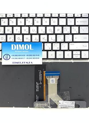 Оригінальна клавіатура для ноутбука hp 17-cn, hp 17-cp series, rus, silver, підсвічування