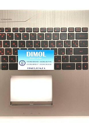 Передняя панель asus gl502, gl502v, gl502vt, gl502vs серебристо-серый