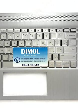 Передняя панель hp 15t-dy, 15-ef, 15z-ef, 15s-eq, 15s-fq, 15s-er серебристый