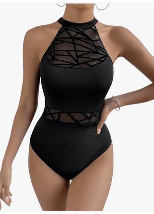 🕊️комбіноване боді з сіткою