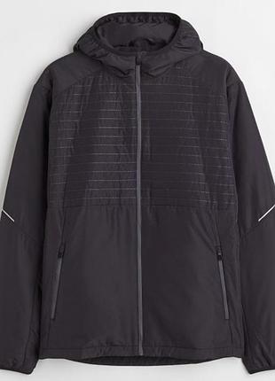 Нова чоловіча спортивна куртка пуховик розмір м стан новий з біркою плечі 44, ширина 55, довжина 69-70, довжина рукава від плеча 65-66