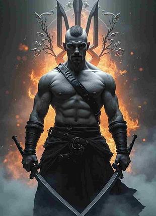 Алмазна мозаїка "дух волі", на підрамнику 30*40см, в кор. 31*41*2,5см, тм dreamtoys