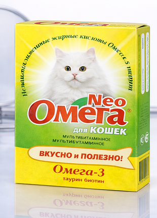 Вітаміни омега neo для кішок із біотином