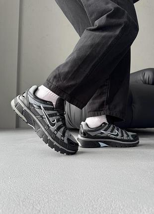 Кроссовки nike p-6000 grey/black 3
