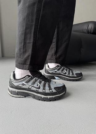 Кроссовки nike p-6000 grey/black 8