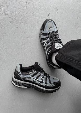 Кроссовки nike p-6000 grey/black 2